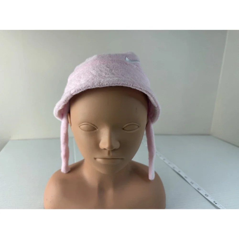 NIKE Baby Girl Pink Bucket Hat With Chin Straps 6 Months